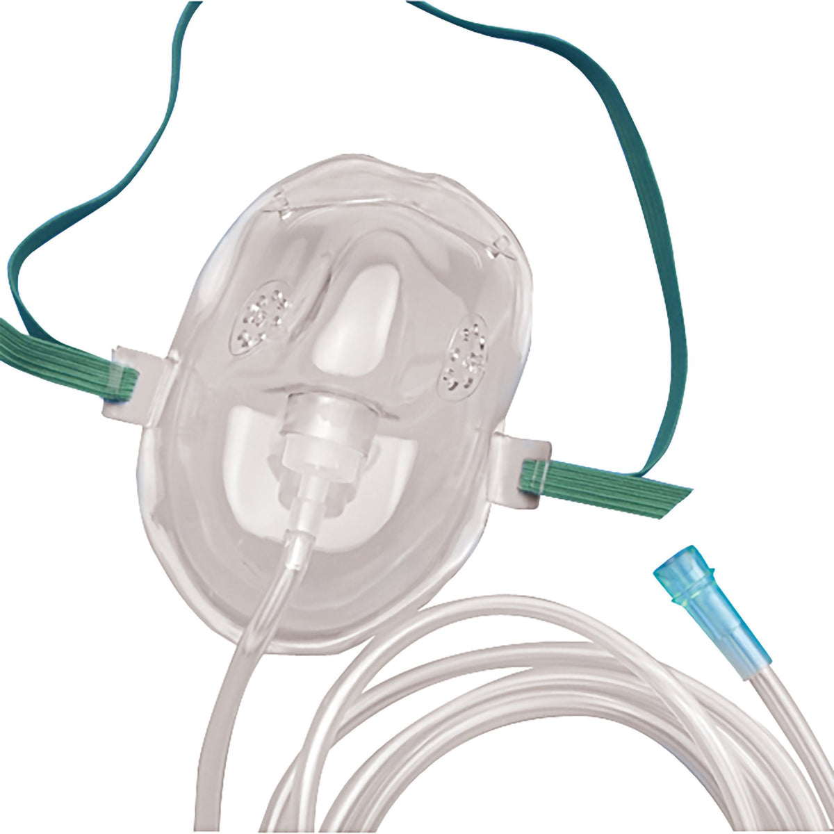 Adult Medium-Concentration Oxygen Mask with 7 ft U/Connect-It Tubing — 50/Case — image 1