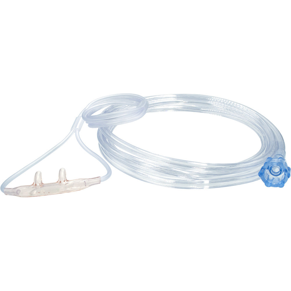 Salter-Style Soft Adult Cannula, 7 ft Tubing, Thread Grip — 50/Case