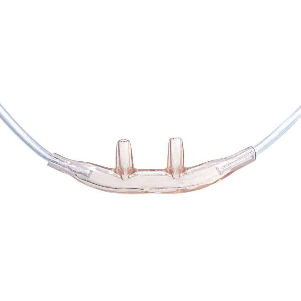 Salter-Style Soft cannula — soft nasal prong close-up alternate angle (Todd)