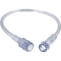 1 ft Clear 3-Channel Oxygen Tubing with Male Thread Grip — 25/Case