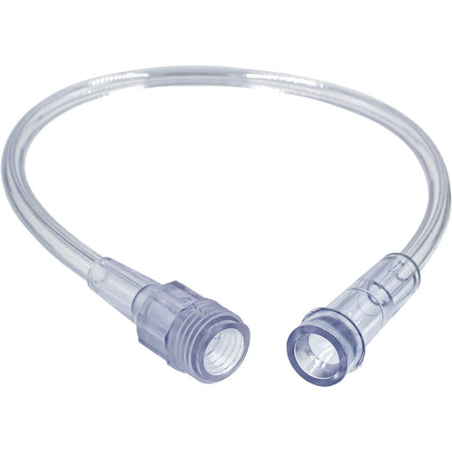 1 ft Clear 3-Channel Oxygen Tubing with Male Thread Grip — 25/Case