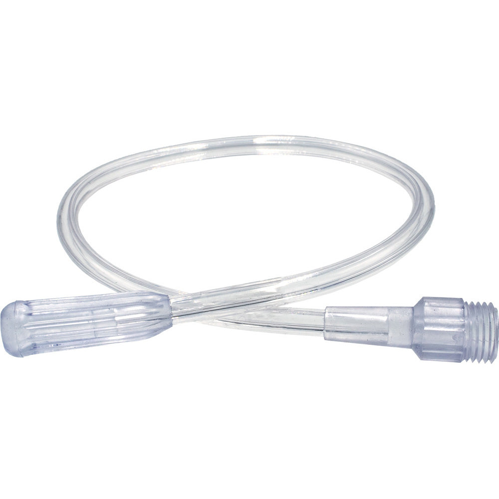 1.25 ft Clear 3-Channel Humidifier Tubing, Thread Grip + Ribbed Connector — 50/Case