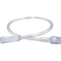 1.25 ft Clear 3-Channel Humidifier Tubing, Thread Grip + Ribbed Connector — 50/Case